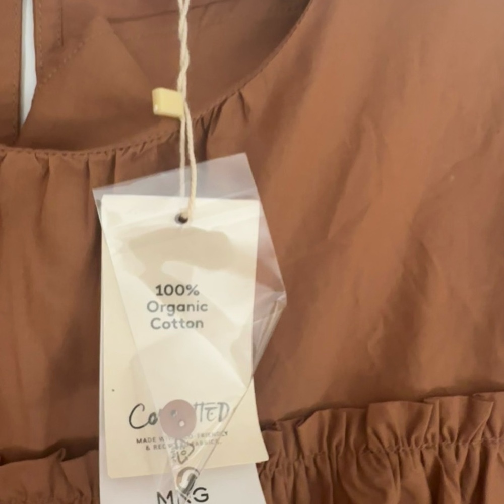 MNG Fall Dress Organic Cotton NWT - Picture 2 of 3